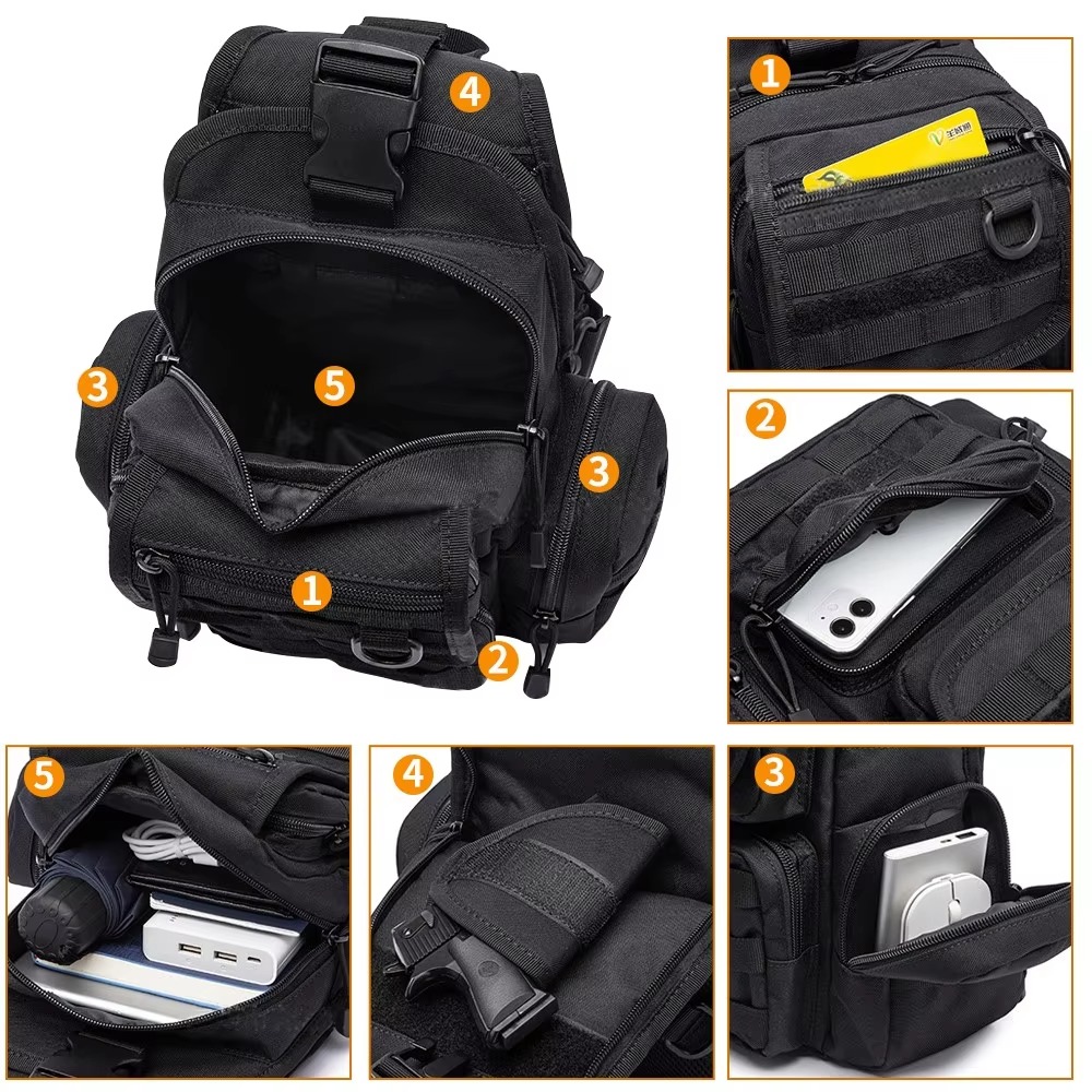 Taktische Pistolen-Tasche, ver – Edc Concealed Carry Sling Bag Bewertung und Preis